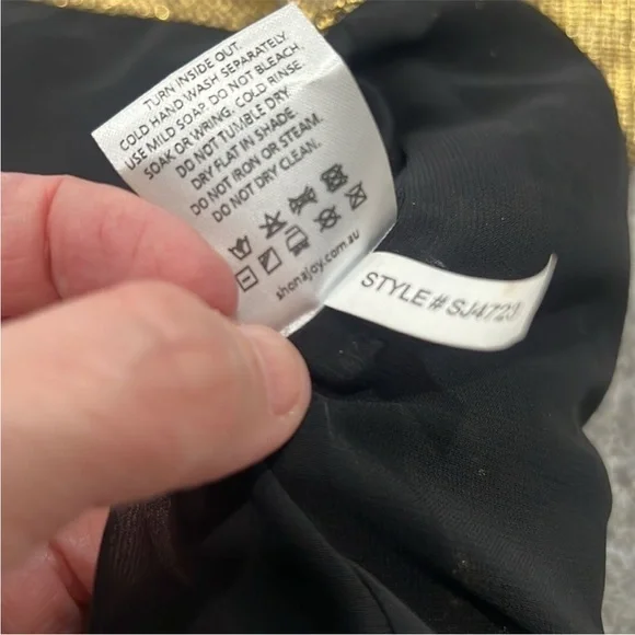 Shona Joy Metallic Gold Mini Dress - Picture 10 of 10